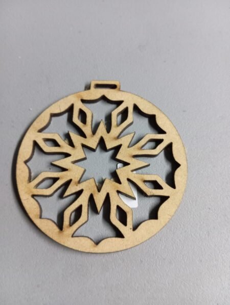 F00017 NAVIDAD GUIRNALDA MANDALA 8 CM