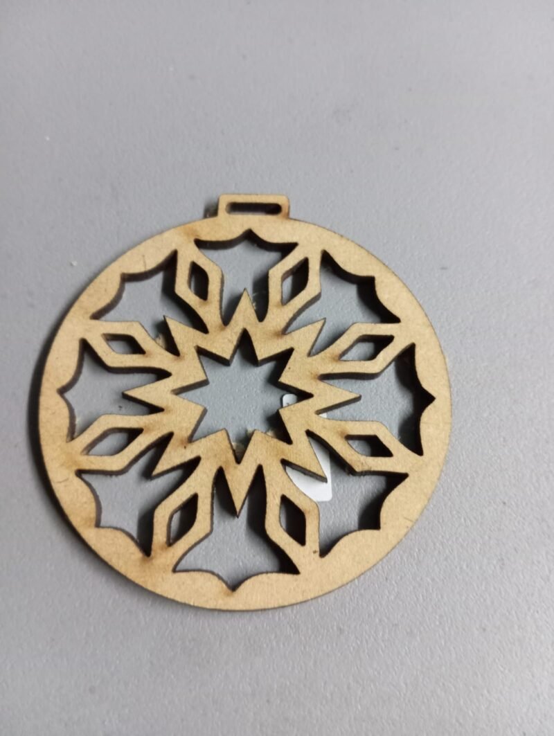 F00017 NAVIDAD GUIRNALDA MANDALA 8 CM