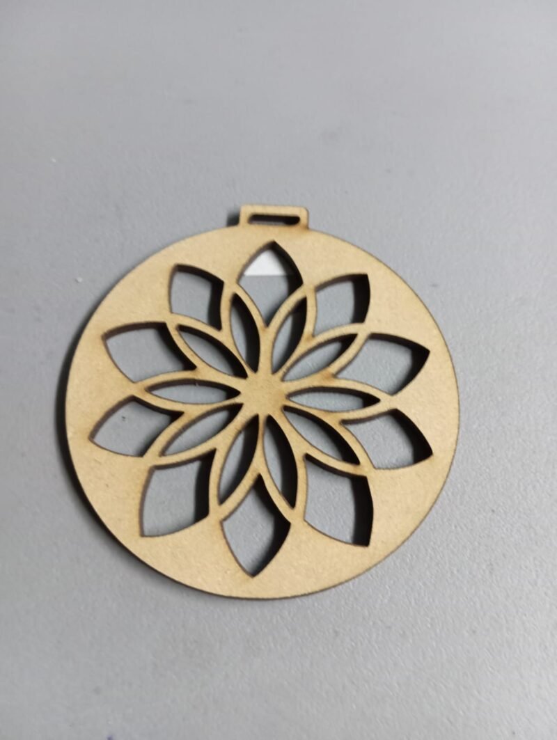 F00019 NAVIDAD GUIRNALDA MANDALA 8 CM