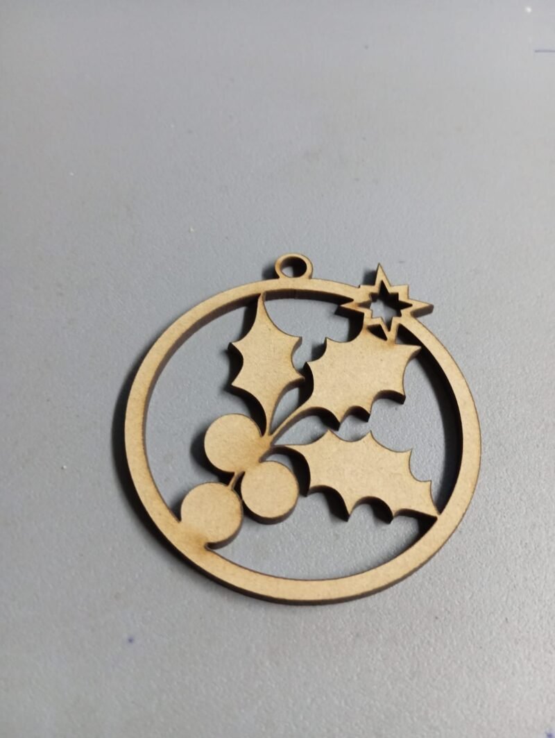 F00025 NAVIDAD GUIRNALDA MUERDAGO 8 CM