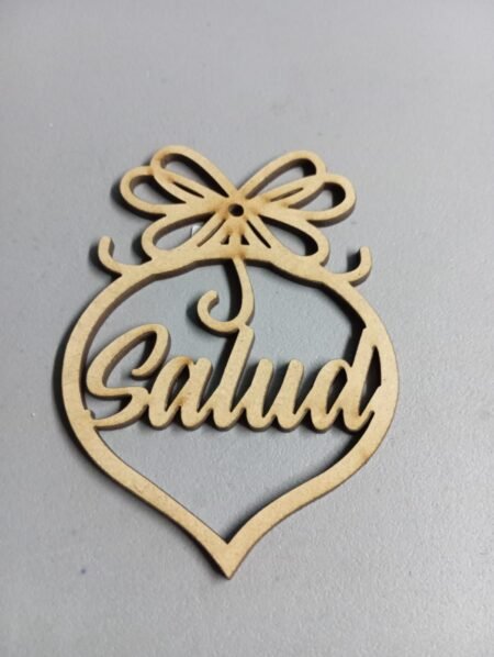 F00033 NAVIDAD GUIRNALDA SALUD CON MONO 8 CM