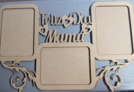 F00085 DIA DE LA MADRE MARCO DE FOTO FELIZ DIA MAMA 60X35