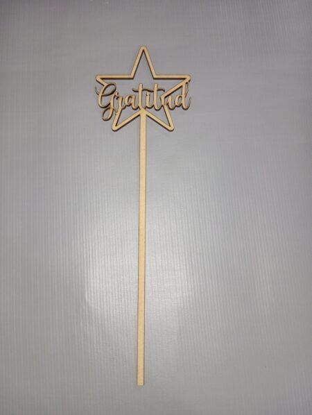 F00101 NAVIDAD TOPPERS NAVIDENO ESTRELLA GRATITUD