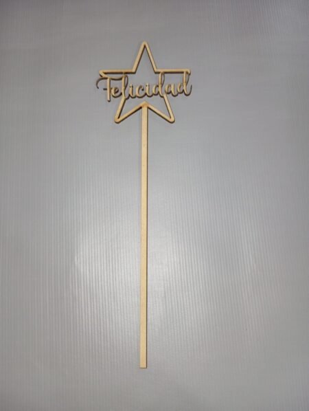 F00102 NAVIDAD TOPPERS NAVIDENO ESTRELLA FELICIDAD