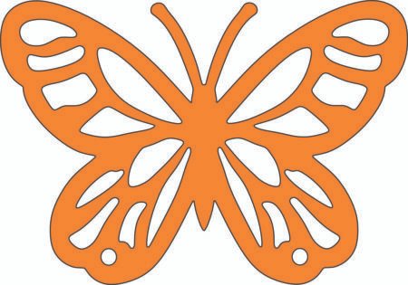 F00108 MARIPOSA CALADA 7 X 9