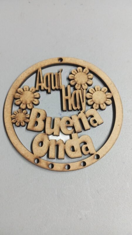 F00111 CIRCULO CALADO Y GRABADO AQUI HAY BUENA HONDA