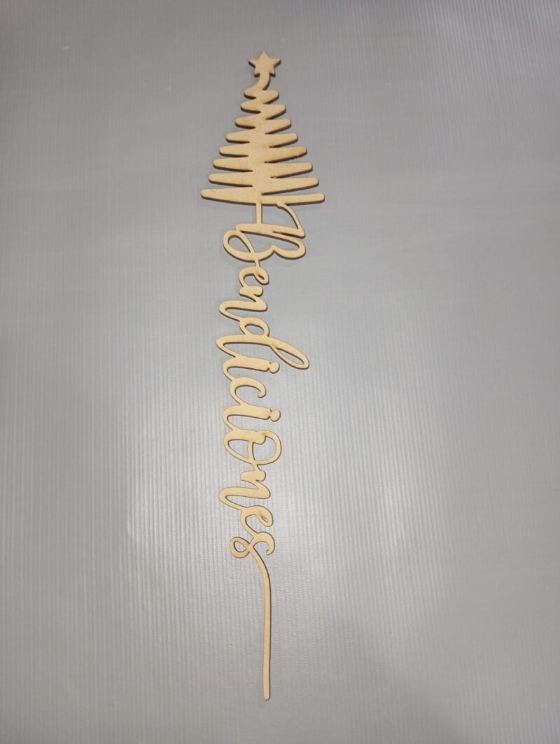F00114 NAVIDAD TOPPERS NAVIDENO PINO BENDICIONES