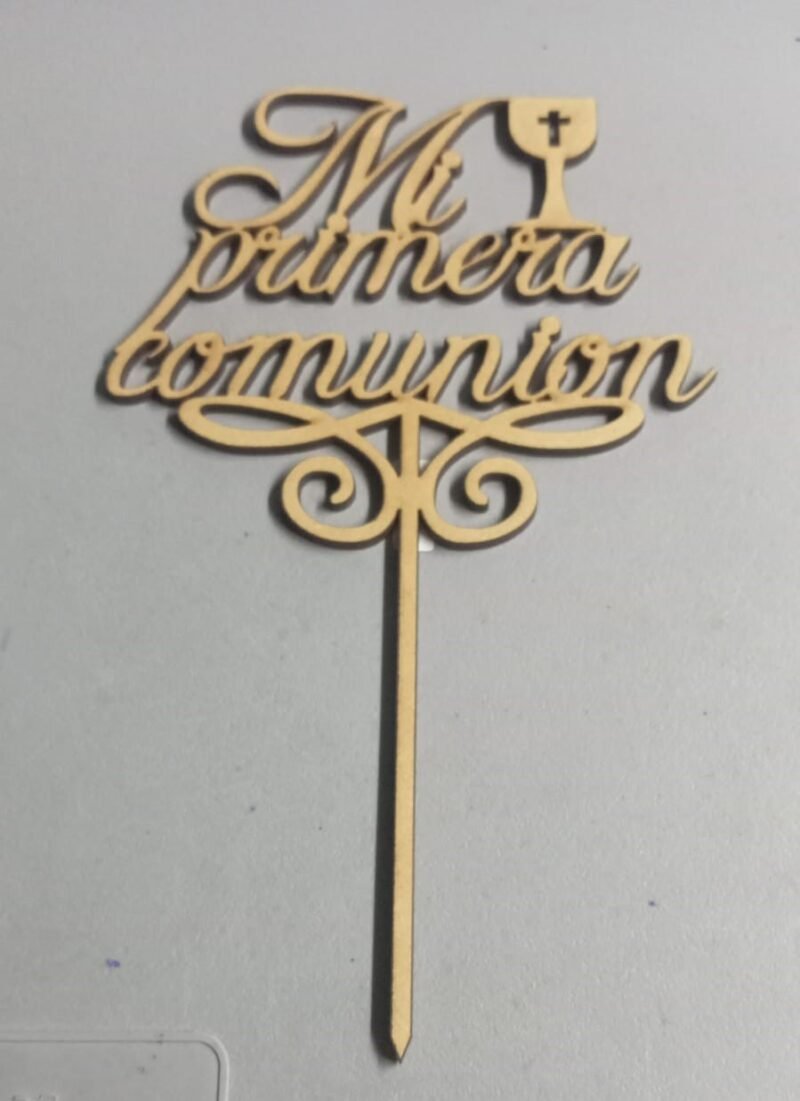 F00128 COMUNION TOPPER MI PRIMERA COMUNION CALIZ