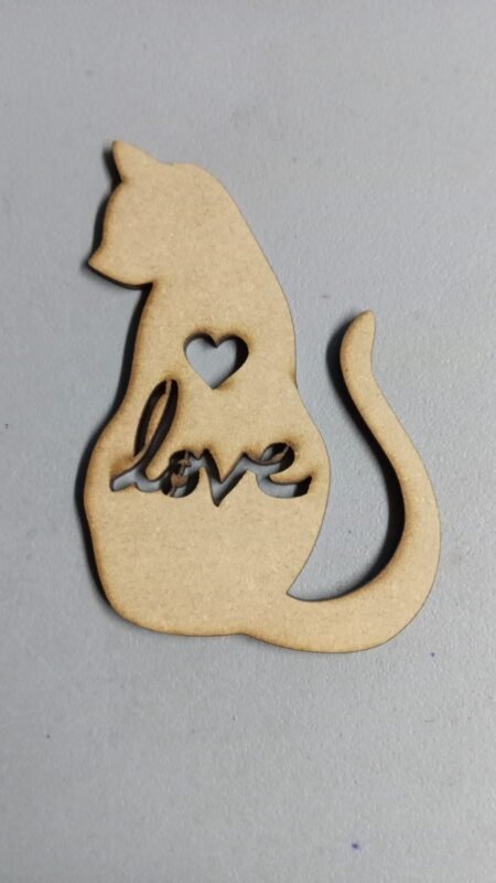 F00140 GATITO CON LOVE CALADO