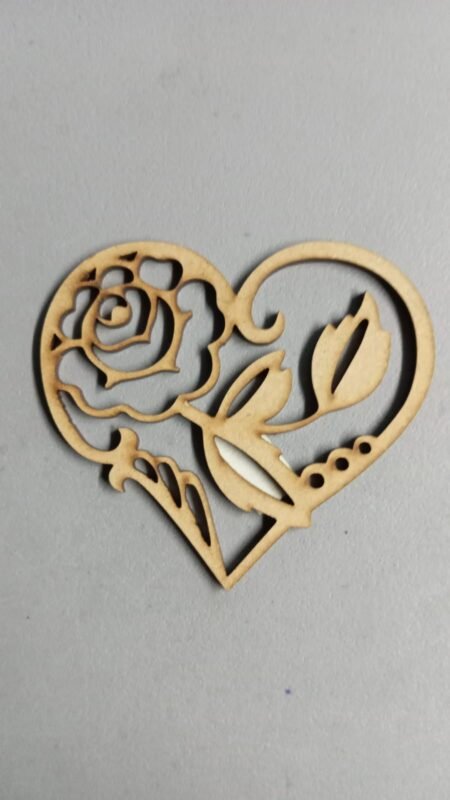 F00141 CORAZON CALADO ROSA