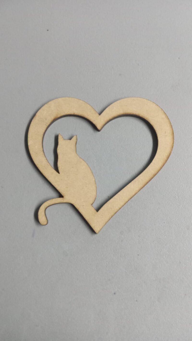 F00145 CORAZON GATO CALADO