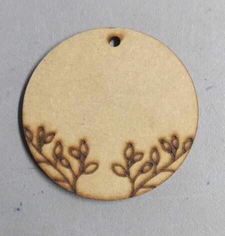 F00188 CIRCULO CON GRABADO LAURELES
