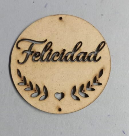 F00197 CIRCULO LAURELES FELICIDAD