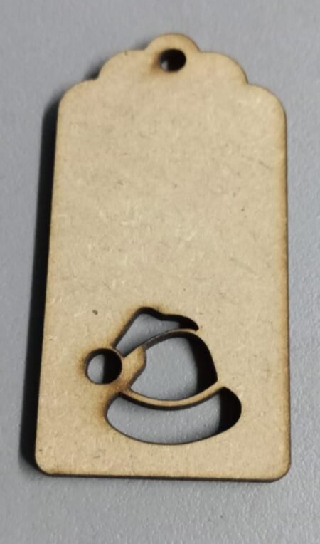 F00238 ETIQUETA NAVIDAD CON GORRO