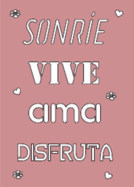 G003 SONRIE VIVE AMA DISFRUTA 20 X 30