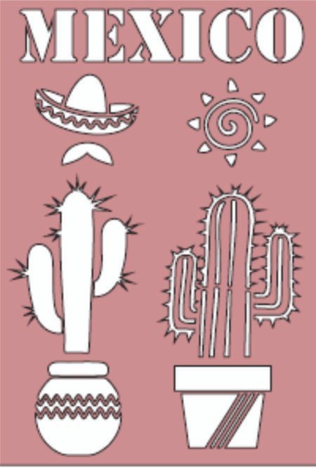 G008 CACTUS MEXICO 20 X 30