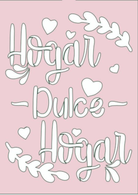 G014 HOGAR DULCE HOGAR 20 X 30