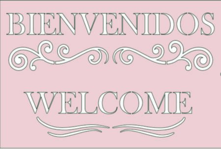 G020 BIENVENIDOS 20 X 30