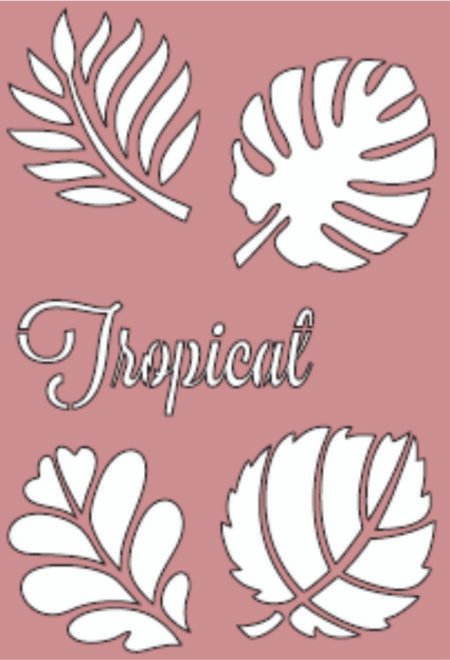G028 HOJAS TROPICAL 20 X 30