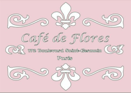 G033 CAFE DE FLORES 20 X 30