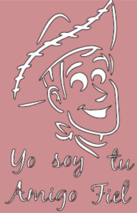 G053 YO SOY TU AMIGO FIEL TOY STORY 20 X 30