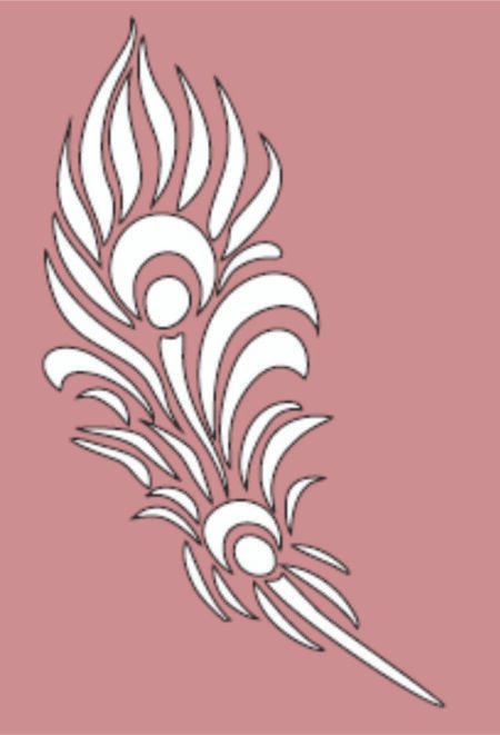 G061 HOJA ARABESCO 20 X 30