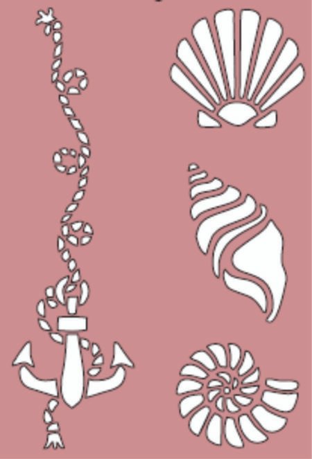 G065 ANCLA Y ANIMALITOS DE MAR 20 X 30