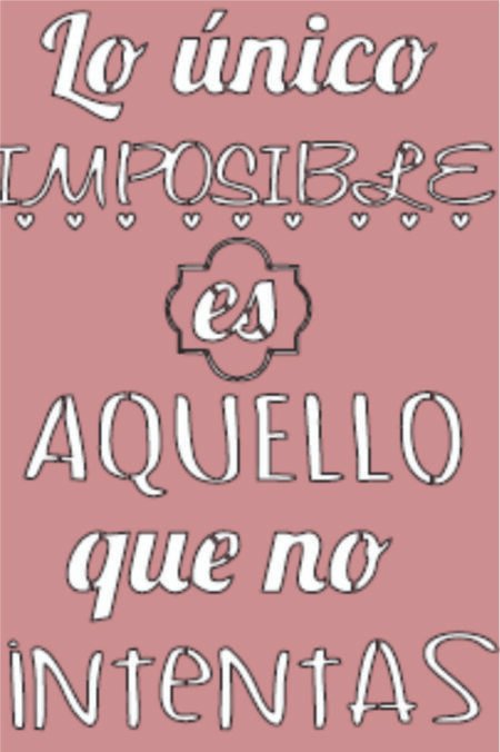 G067 LO UNICO IMPOSIBLE 20 X 30