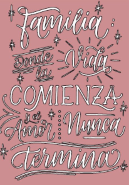 G071 FAMILIA DONDE LA VIDA 20 X 30