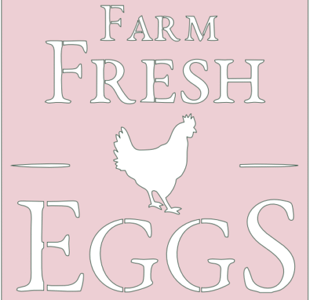 GD013 FARM FRESH EGGS 30 X 30