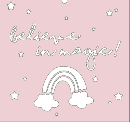 GD027 BELIEVE IN MAGIC 30 X 30