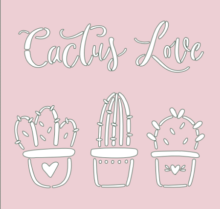 GD033 CACTUS LOVE 30 X 30