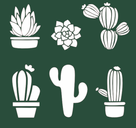 GD034 CACTUS 30 X 30