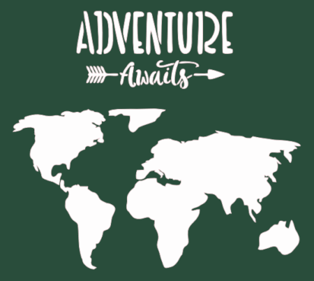 GD066 ADVENTURE AWAITS 30 X 30