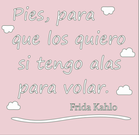 MD002 FRASE FRIDA 20 X 20