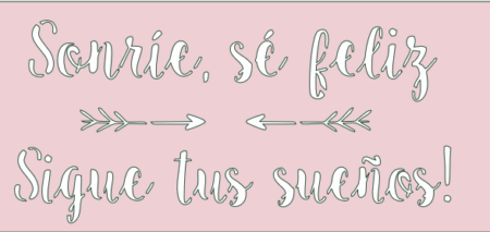 ME011 SORIE SE FELIZ 15 X 30