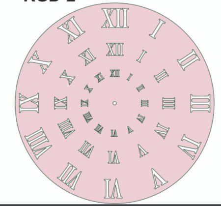 RGD002 RELOJ ROMANO 30 X 30