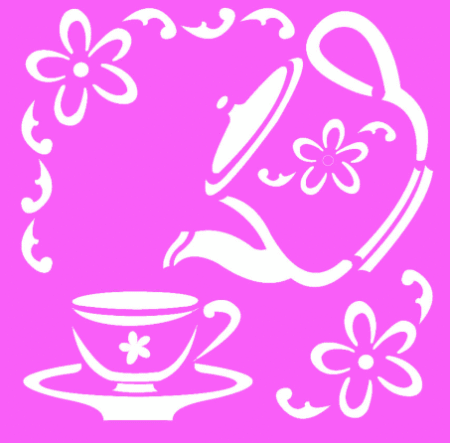 SA013 DECORATIVO TAZA TETERA 15 X 15