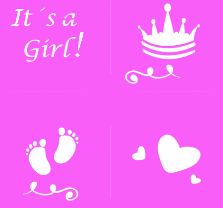 SA056 BABY SHOWER 15 X 15