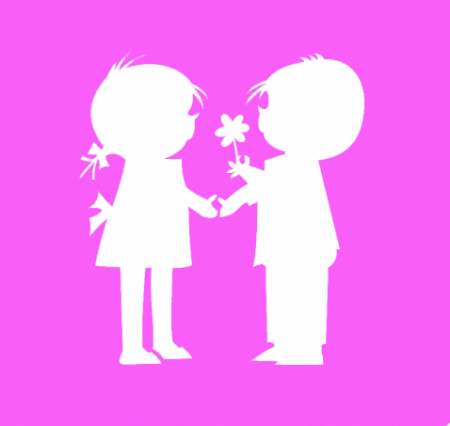 SA061 PAREJA NINOS 15 X 15