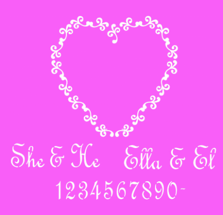 SA065 CORAZON ELLA Y EL 15 X 15