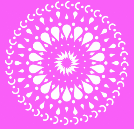 SA084 MANDALA 15 X 15