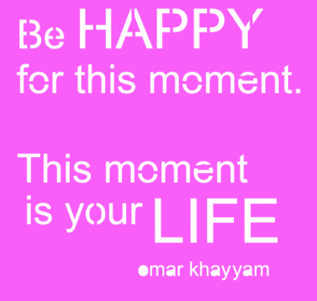 SA085 BE HAPPY 15 X 15