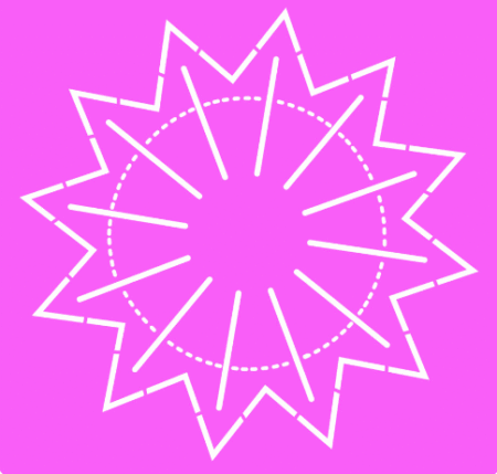 SA135 MANDALA 15 X 15