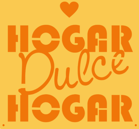 SB054 HOGAR DULCE 20 X 20