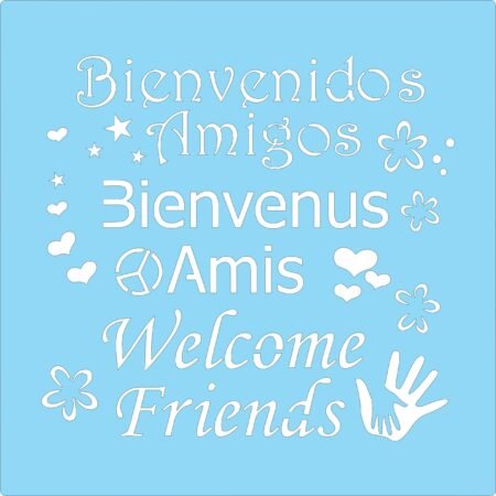 SB076 BIENVENIDOS AMIGOS 20 X 20