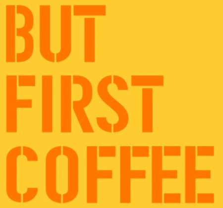 SB133 FIRSTCOFFEE 20 X 20