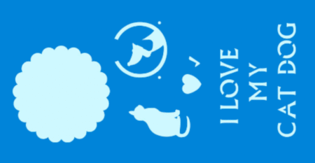 SC175 LOVE PERRO Y GATO 10 X 20