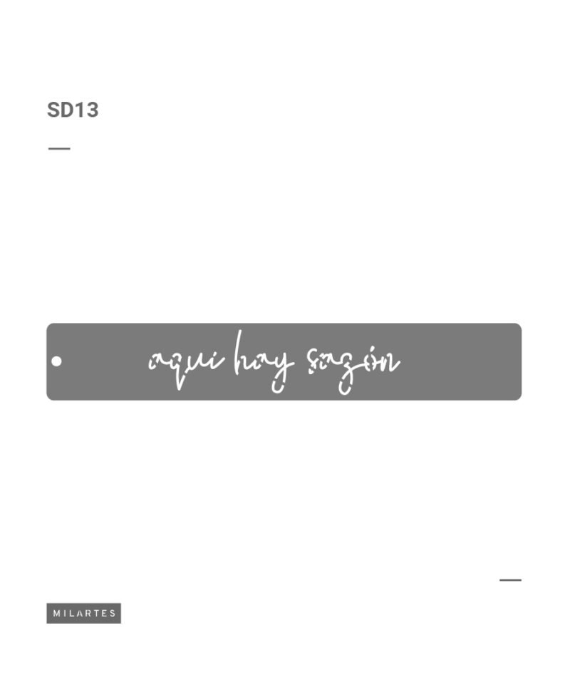 SD013 AQUI HAY SAZON 10 X 30