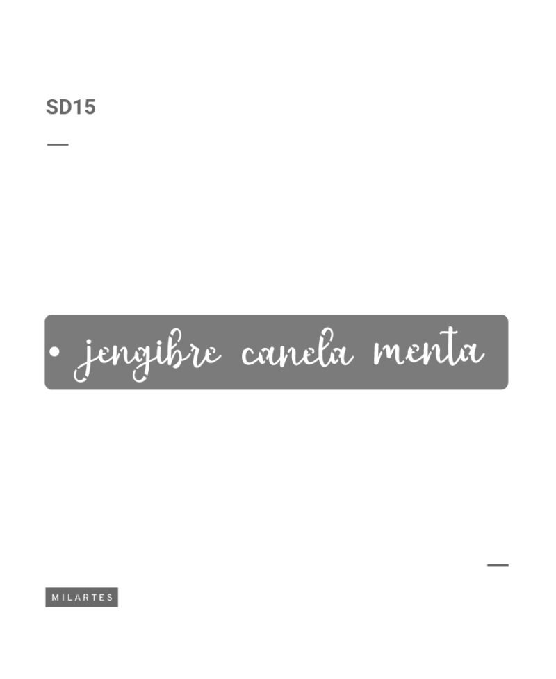 SD015 JENGIBRE CANELA MENTA 10 X 30